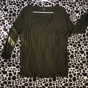 Loft wrap blouse